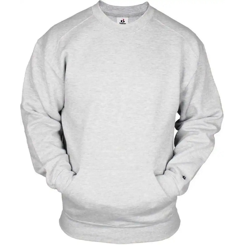 Badger Sport 1252 Pocket Crew – Ash