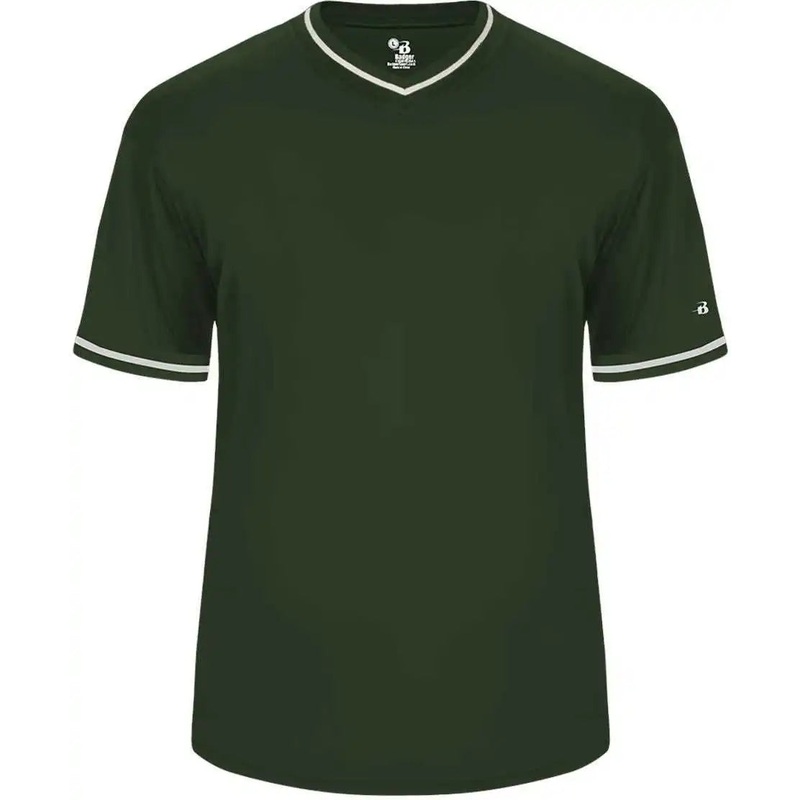 Badger Sport 2974 Vintage Youth Jersey – Forest Forest White