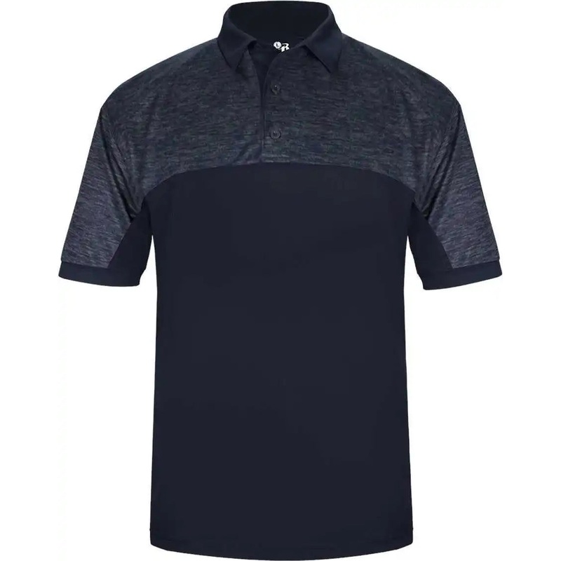 Badger Sport 3341 Tonal Blend Polo – Navy Navy Tonal Blend