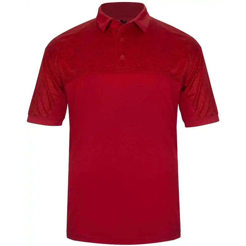 Badger Sport 3341 Tonal Blend Polo – Red Red Tonal Blend