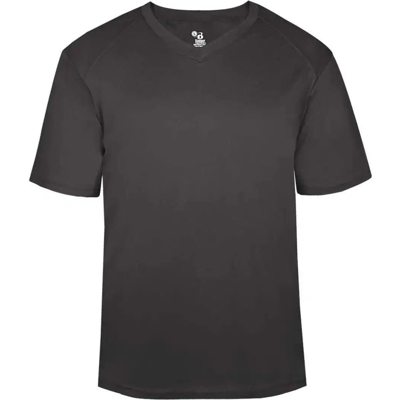 Badger Sport 4124 B-Core V-neck Tee – Graphite