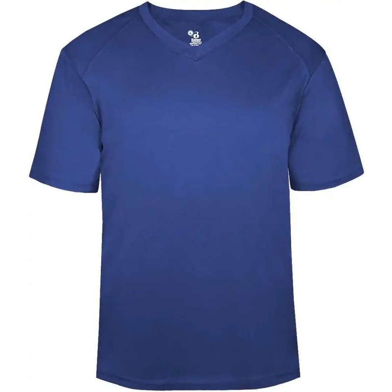 Badger Sport 4124 B-Core V-neck Tee – Royal