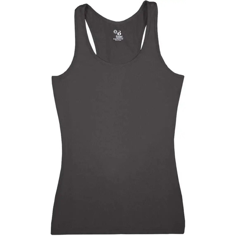 Badger Sport 4666 Pro-compression Ladies Racerback – Graphite