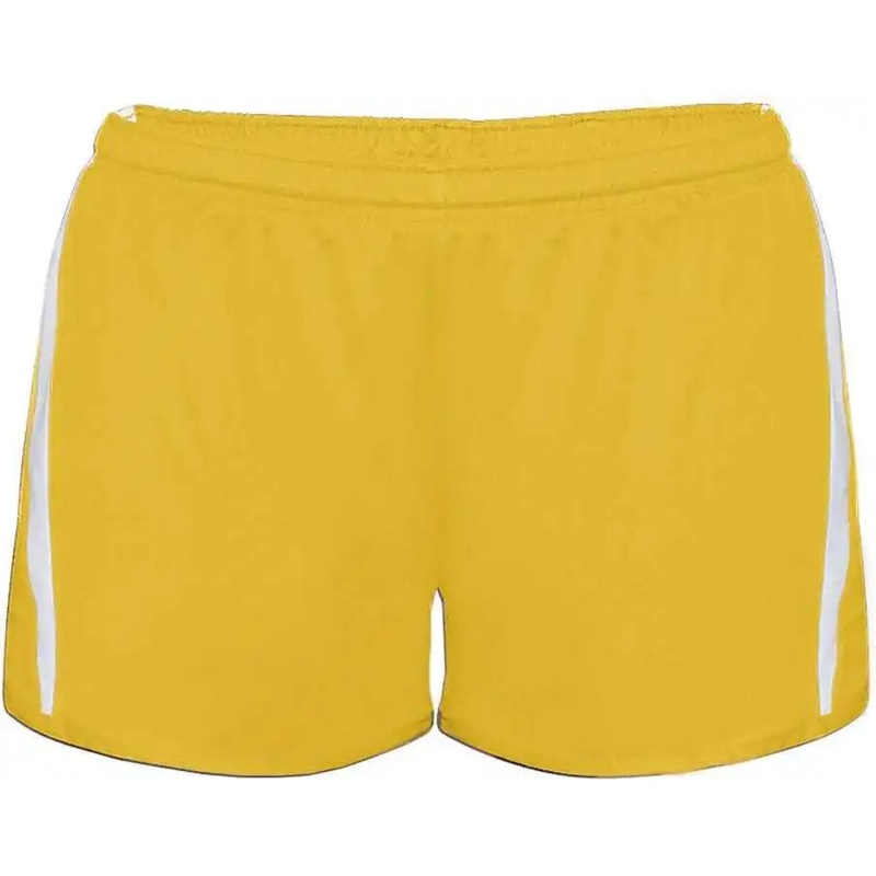 Badger Sport 7274 Stride Ladies Short – Gold White