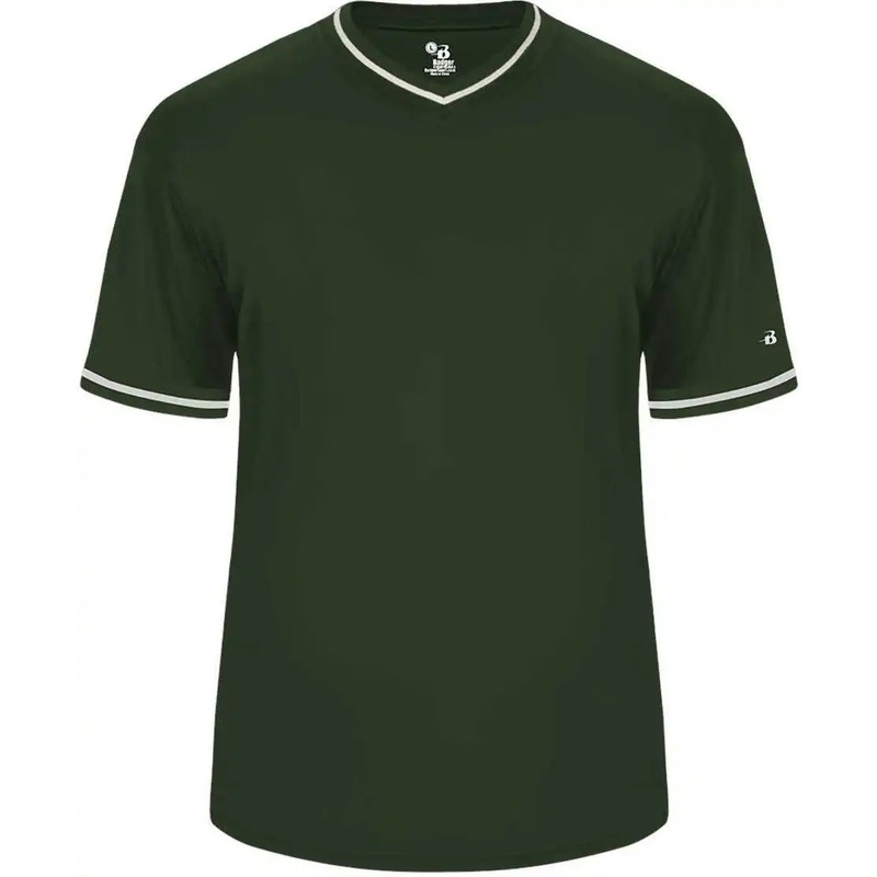 Badger Sport 7974 Vintage Jersey – Forest Forest White