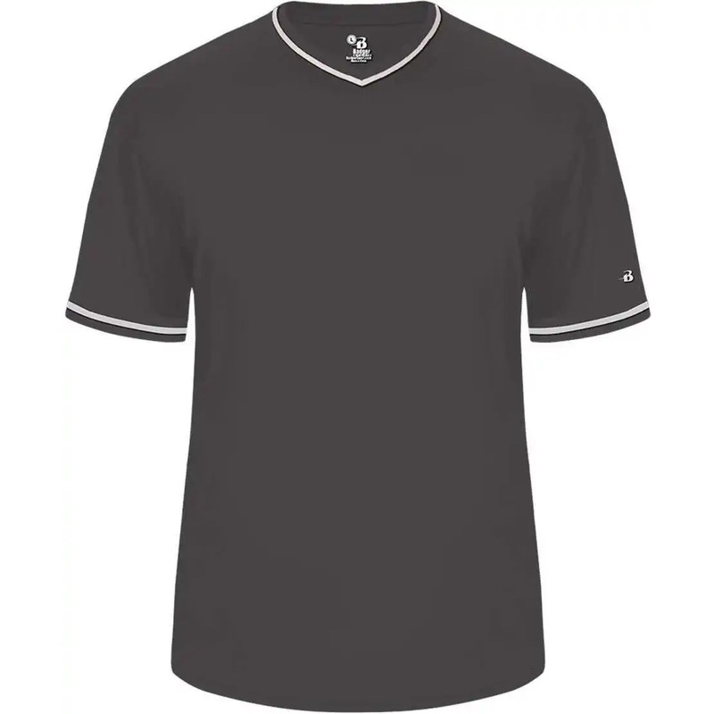 Badger Sport 7974 Vintage Jersey – Graphite Graphite White
