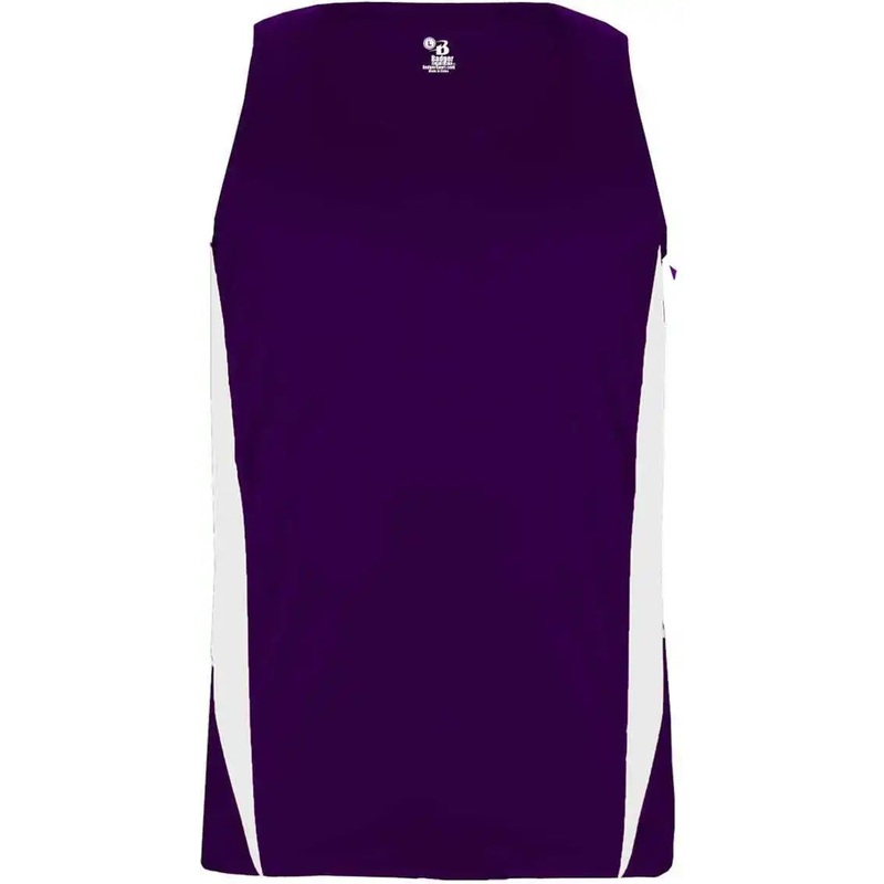 Badger Sport 8667 Stride Singlet – Purple White