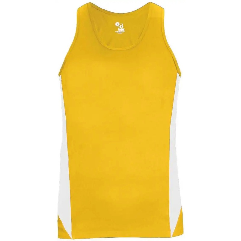 Badger Sport 8967 Stride Ladies Singlet – Gold White