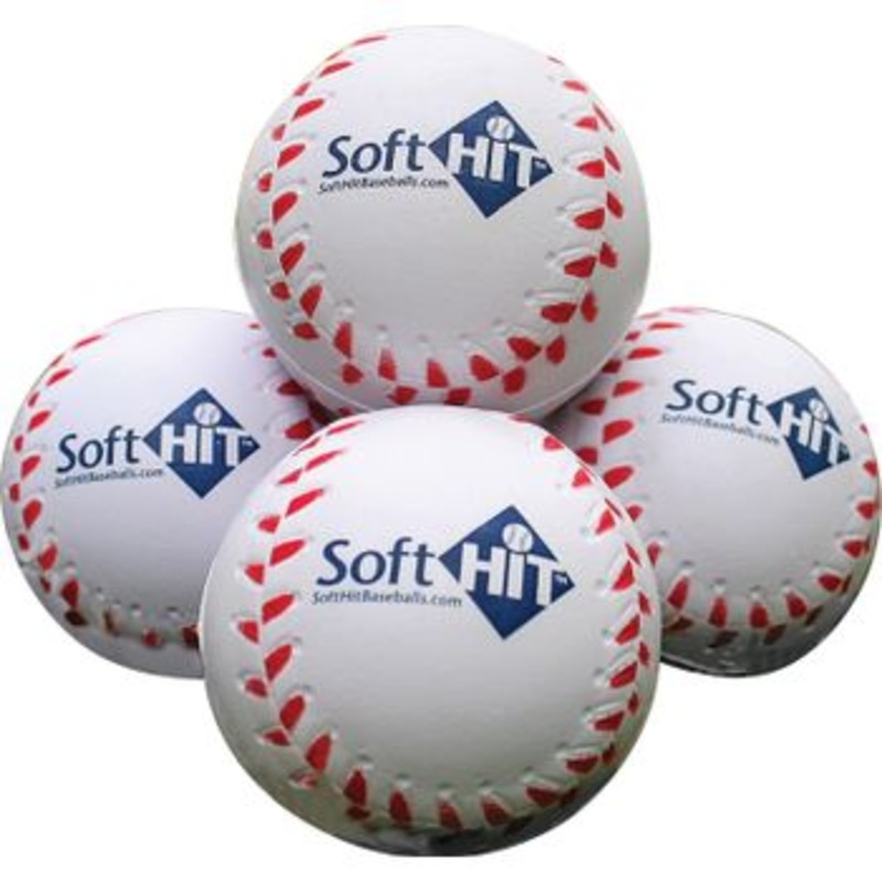 Soft Hit Baseballs – White