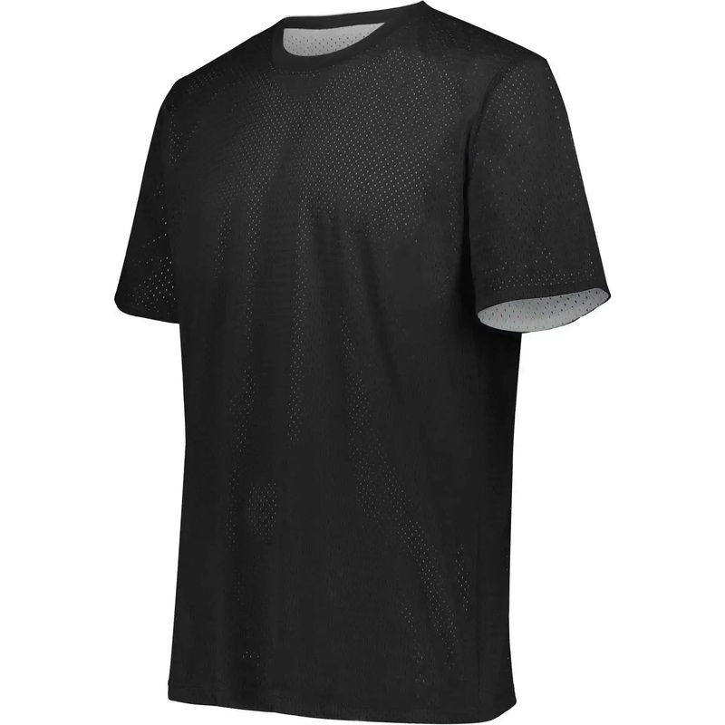 Augusta 1602 Short Sleeve Mesh Reversible Jersey – Black White