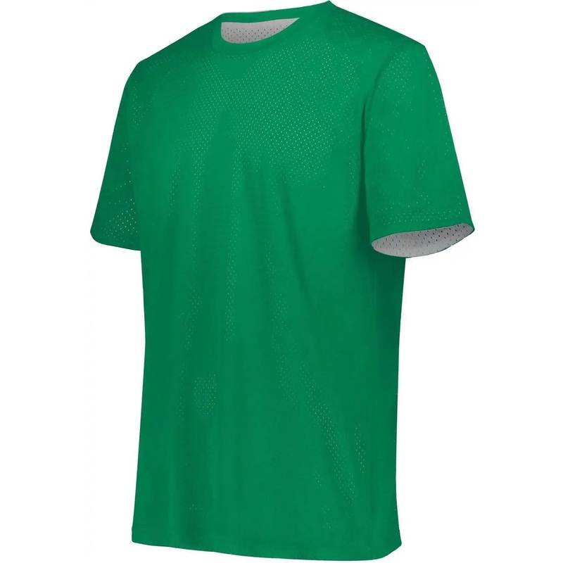 Augusta 1603 Youth Short Sleeve Mesh Reversible Jersey – Kelly White