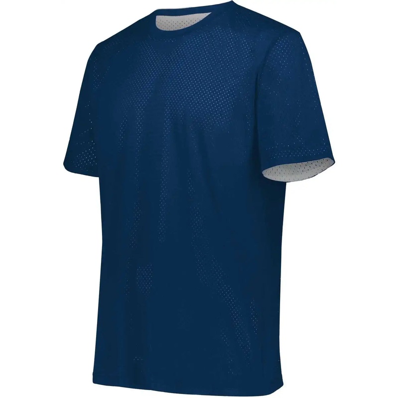 Augusta 1603 Youth Short Sleeve Mesh Reversible Jersey – Navy White