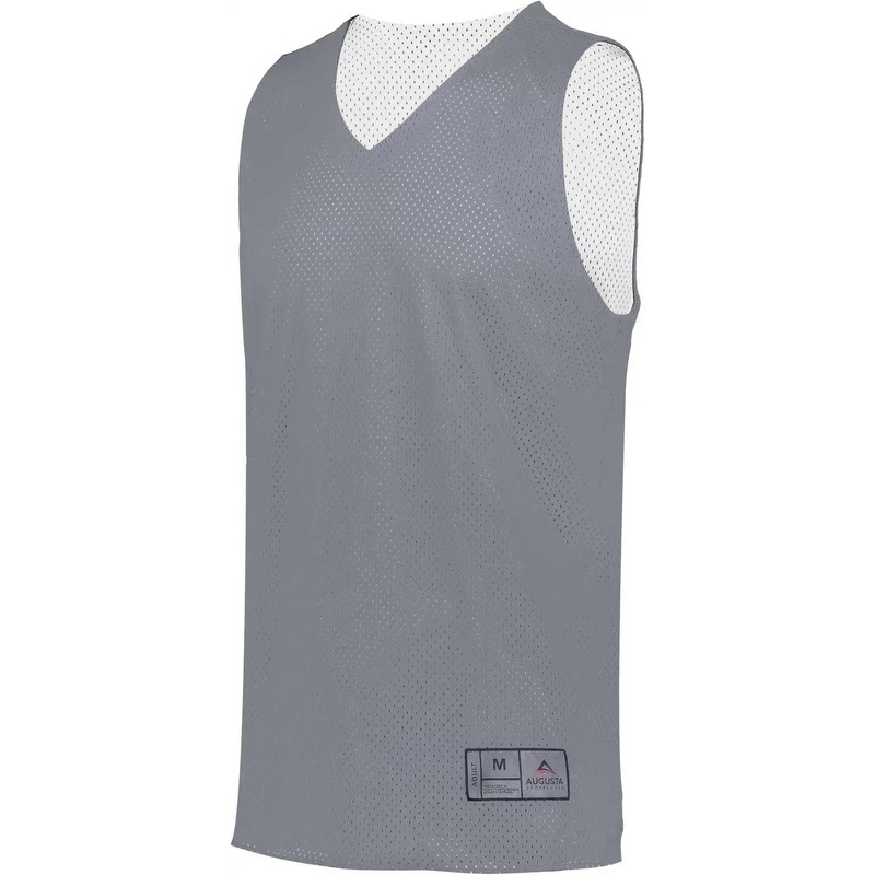 Augusta 161 Tricot Mesh Reversible Jersey 2.0 – Graphite White