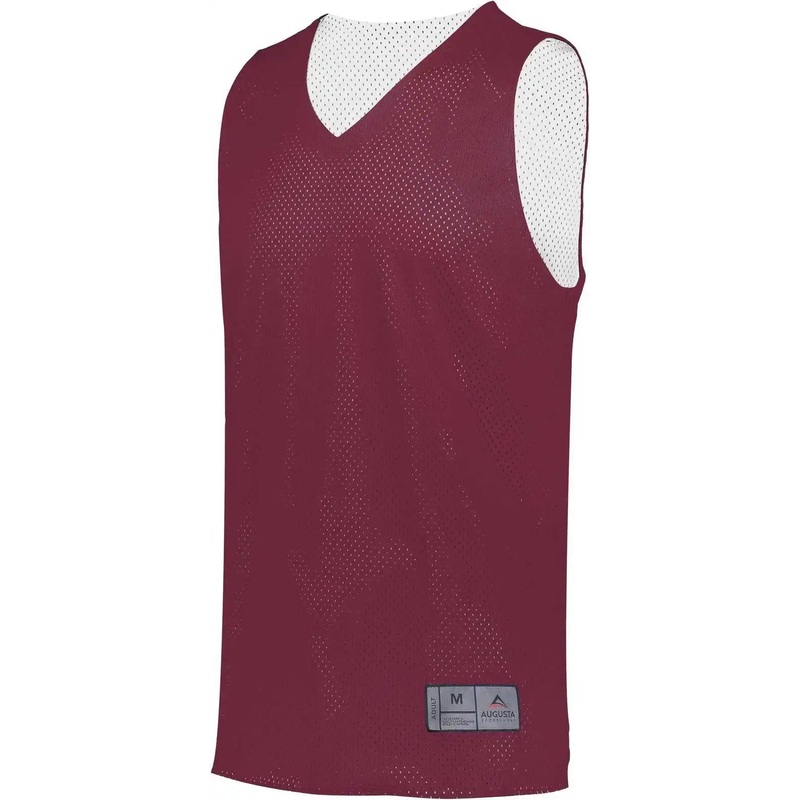Augusta 161 Tricot Mesh Reversible Jersey 2.0 – Maroon White