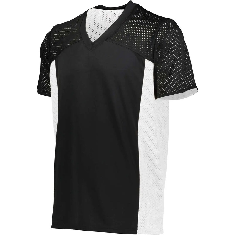 Augusta 264 Reversible Flag Football Jersey – Black White