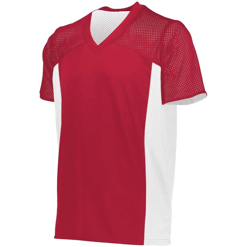 Augusta 264 Reversible Flag Football Jersey – Scarlet White