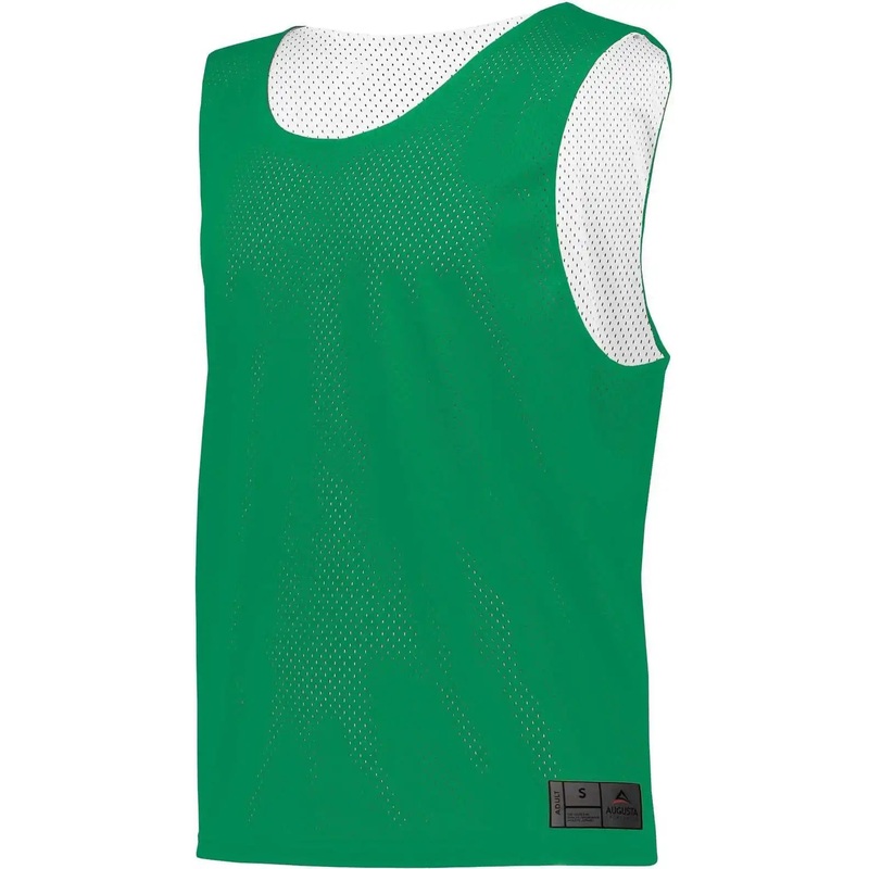 Augusta 9717 Mesh Reversible Pinnie – Kelly White