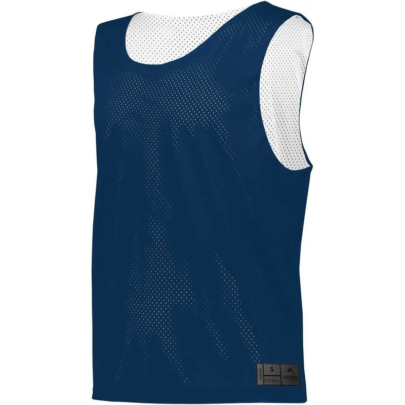 Augusta 9717 Mesh Reversible Pinnie – Navy White