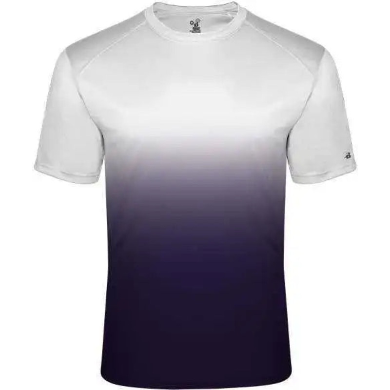 Badger Sport 2203 Ombre Youth Tee – White Purple