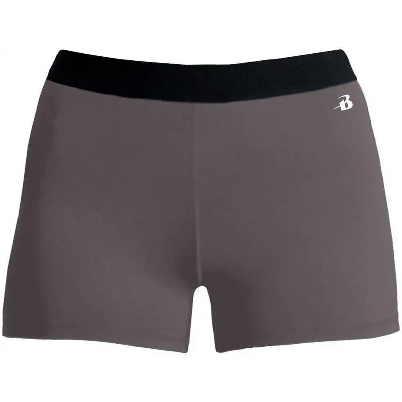 Badger Sport 2629 Girl’s Pro-compression Short – Graphite