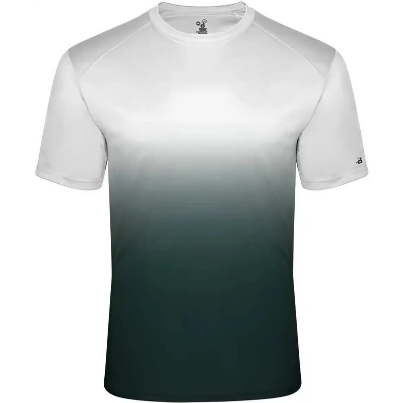 Badger Sport 4203 Ombre Tee – White Forest