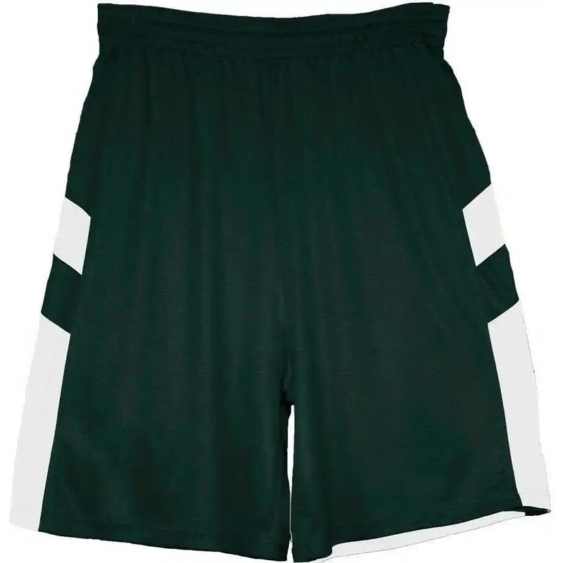 Badger Sport 7266 B-Pivot Reversible Adult Short – Forest White