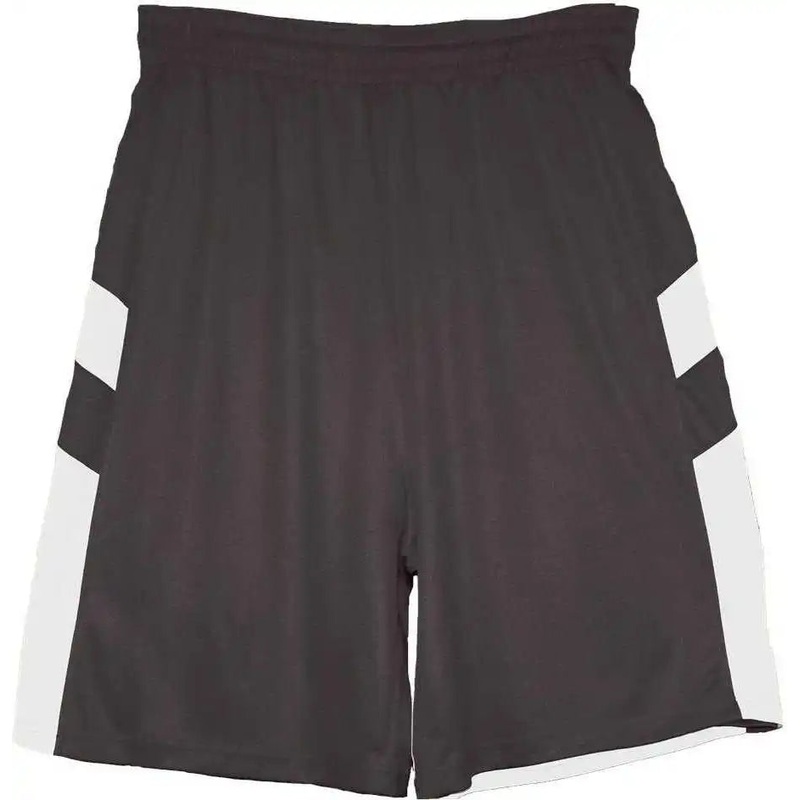 Badger Sport 7266 B-Pivot Reversible Adult Short – Graphite White
