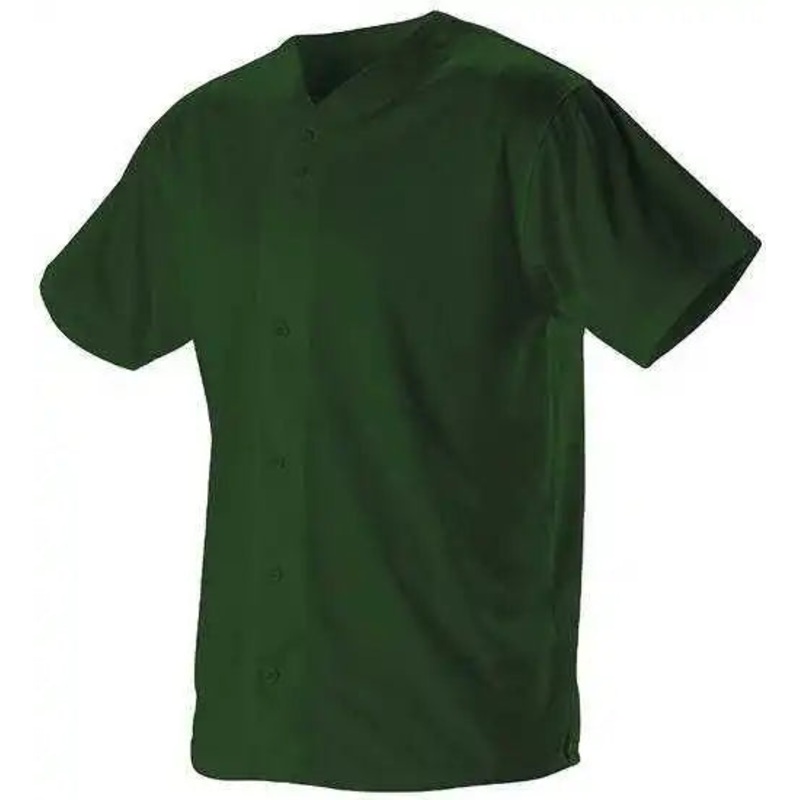 Alleson Athletic 52MFFJ Adult Faux Mesh Baseball Jersey – Forest