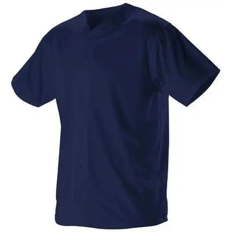 Alleson Athletic 52MFFJ Adult Faux Mesh Baseball Jersey – Navy