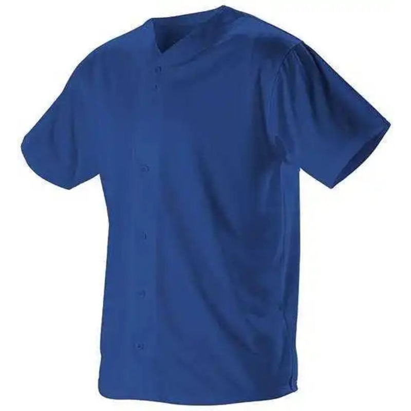 Alleson Athletic 52MFFJ Adult Faux Mesh Baseball Jersey – Royal