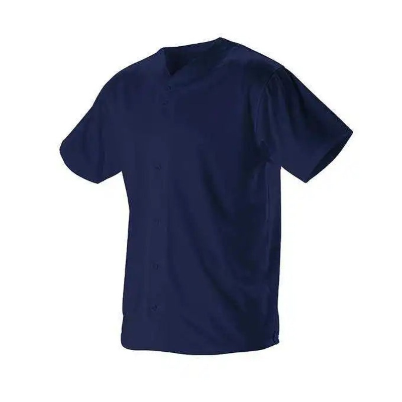 Alleson Athletic 52MFFJY Youth Faux Front Mesh Baseball Jersey – Navy