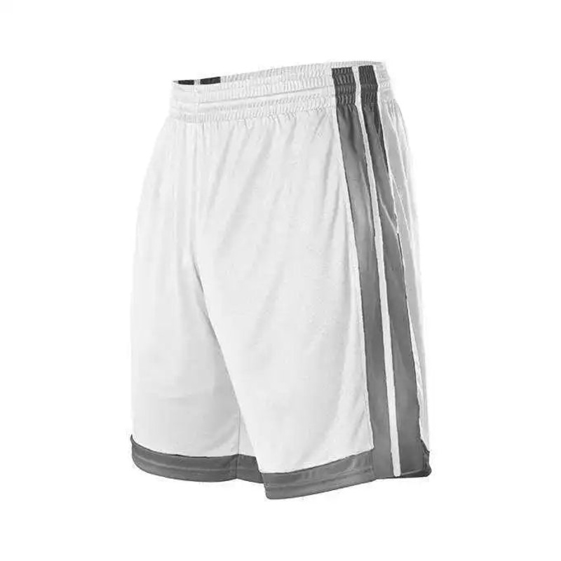 Alleson Athletic 538PY Youth Single Ply Basketball Short – White Charcoal