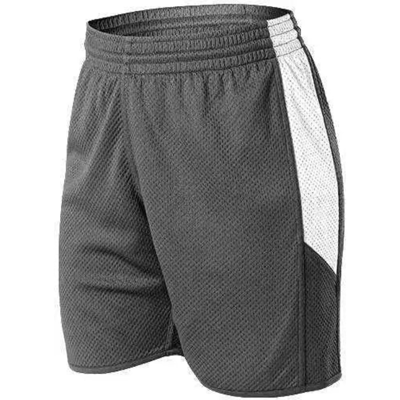 Alleson Athletic 589PSPW Womens Single Ply Reversible Short – Charcoal White