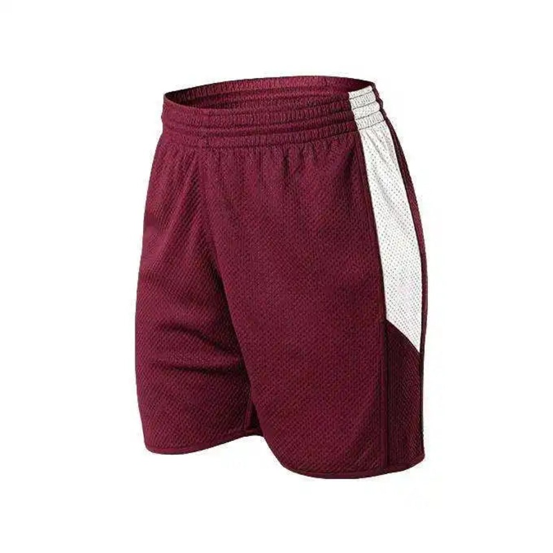 Alleson Athletic 589PSPW Womens Single Ply Reversible Short – Light Maroon White