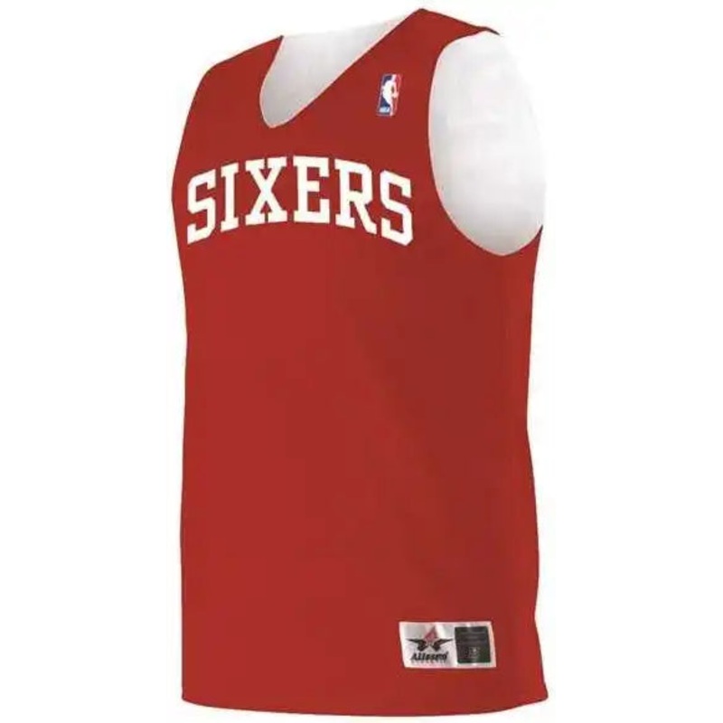Alleson Athletic A115LA Adult NBA Logo’d Reversible Jersey – Philadelphia 76ers