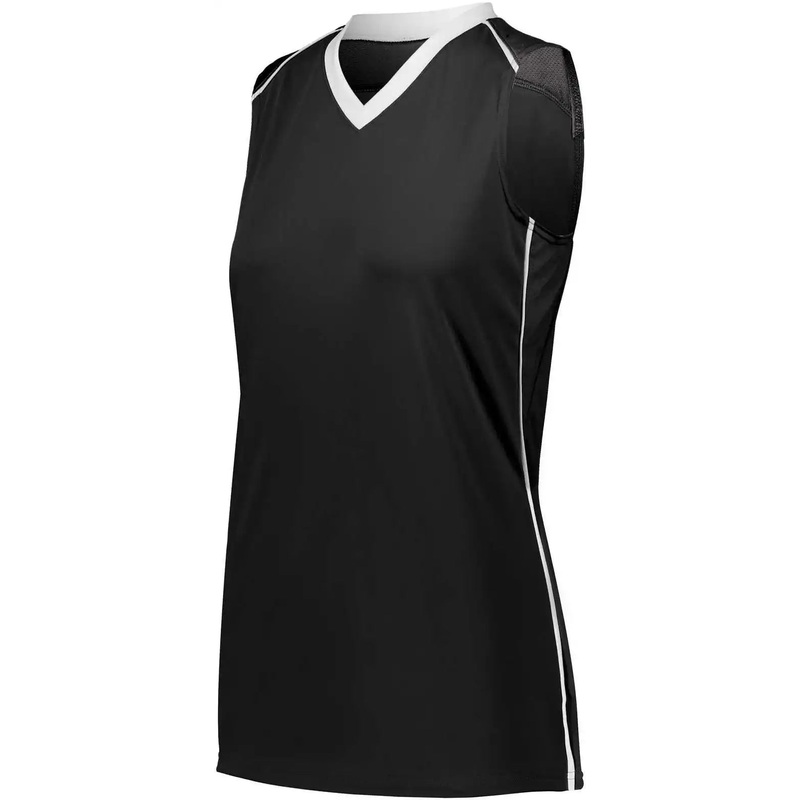 Augusta 1687 Ladies Rover Jersey – Black White