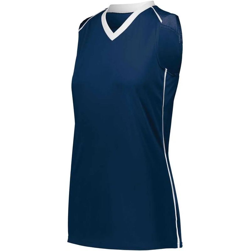 Augusta 1687 Ladies Rover Jersey – Navy White