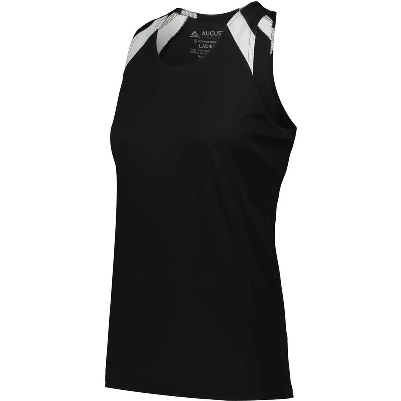 Augusta 348 Ladies Overspeed Track Jersey – Black White