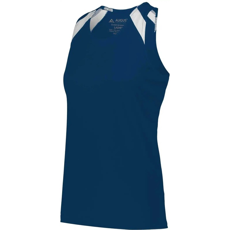 Augusta 348 Ladies Overspeed Track Jersey – Navy White