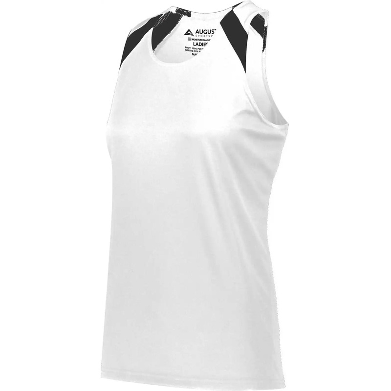 Augusta 348 Ladies Overspeed Track Jersey – White Black