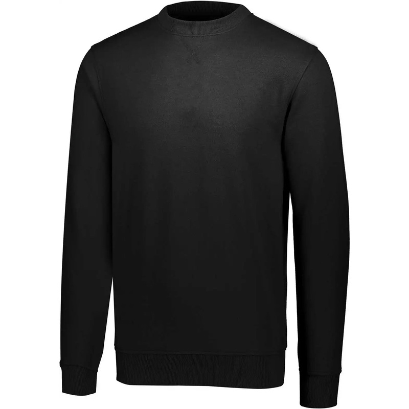 Augusta 5416 60/40 Fleece Crewneck Sweatshirt – Black