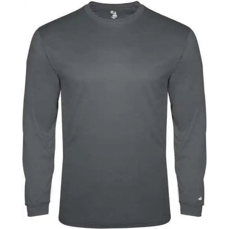 Badger Sport 2944 Tri-Blend Long Sleeve Youth Tee – Graphite Heather