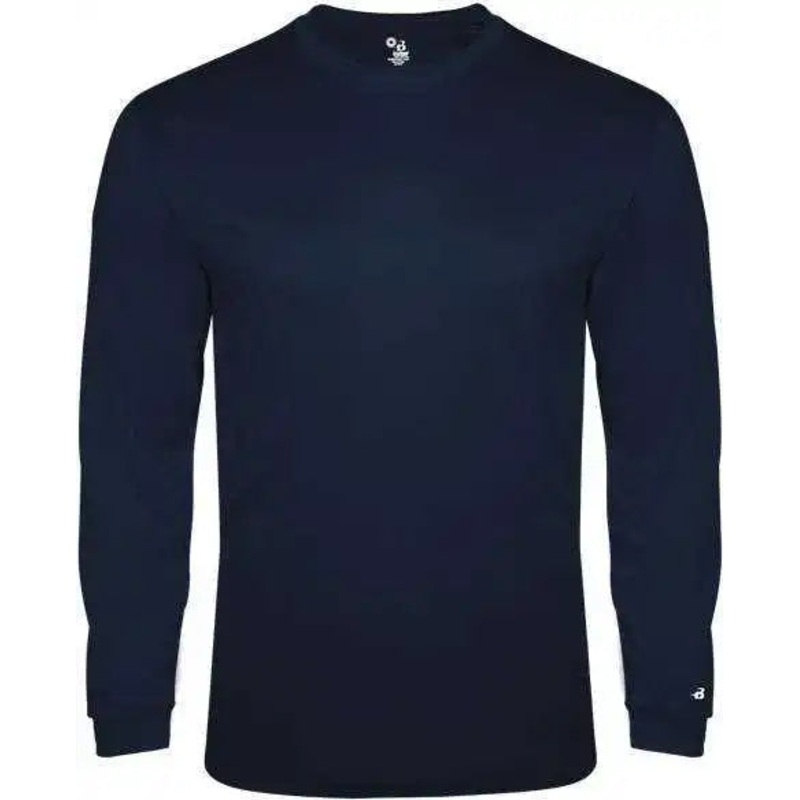 Badger Sport 2944 Tri-Blend Long Sleeve Youth Tee – Navy