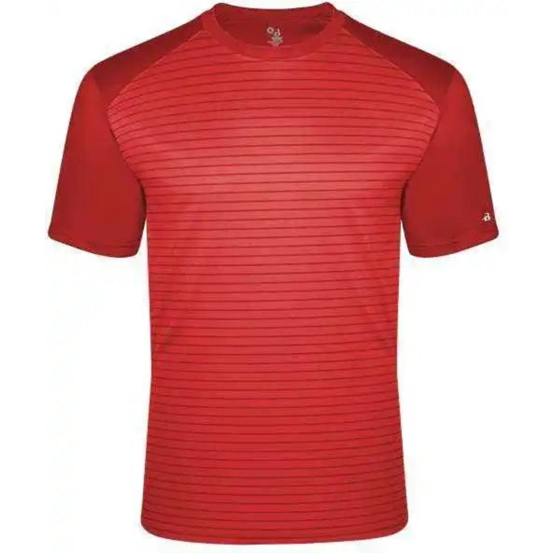 Badger Sport 2972 Vintage Line Sport Tri-Blend Youth Tee – Red Vintage Line Red