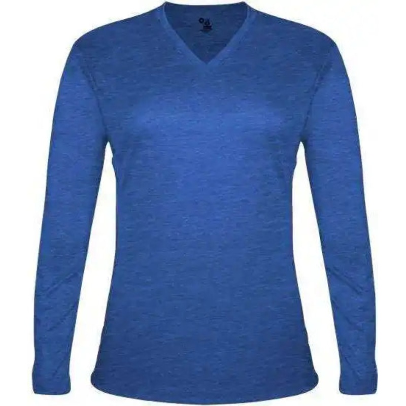 Badger Sport 4964 Tri-Blend L/S Ladies Tee – Royal