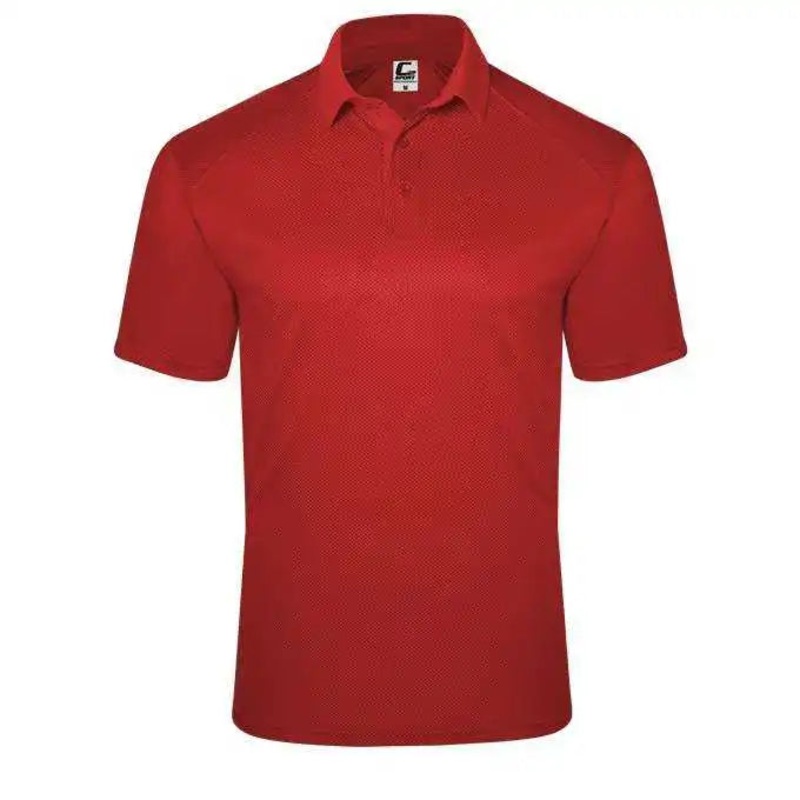 C2 Sport 5904 Mock Mesh Polo – Red