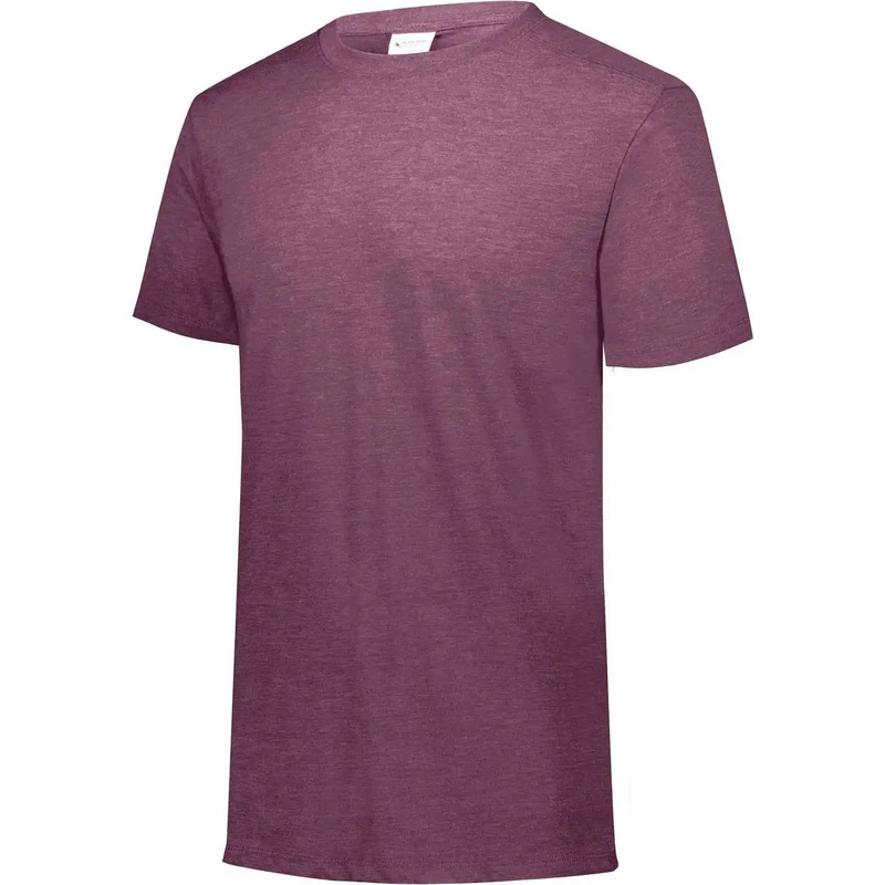 Augusta 3065 Tri-Blend T-Shirt – Maroon Heather