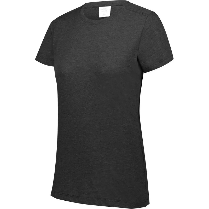 Augusta 3067 Ladies Tri-Blend T-Shirt – Black Heather