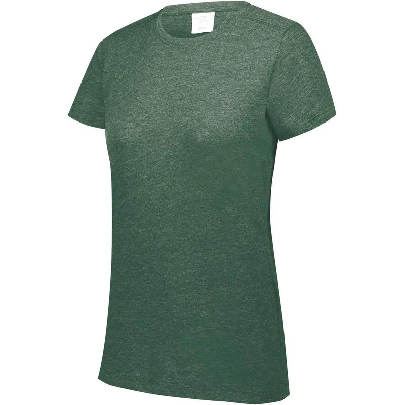 Augusta 3067 Ladies Tri-Blend T-Shirt – Dark Green Heather
