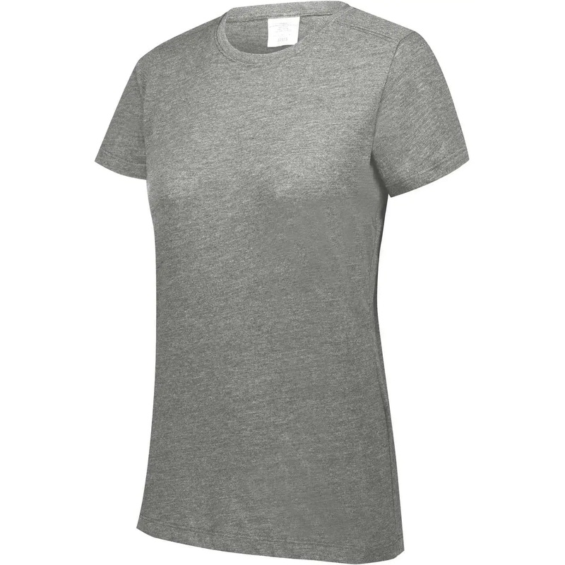 Augusta 3067 Ladies Tri-Blend T-Shirt – Grey Heather